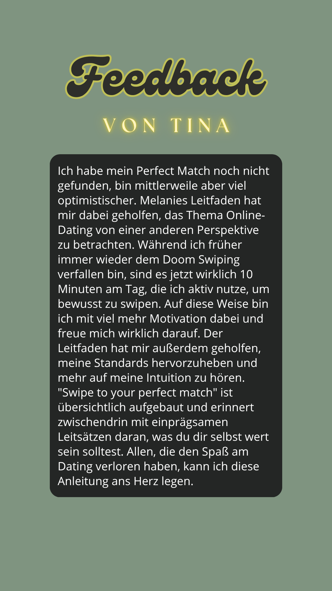 Swipe to your perfect match - The Manual [Deutsch]